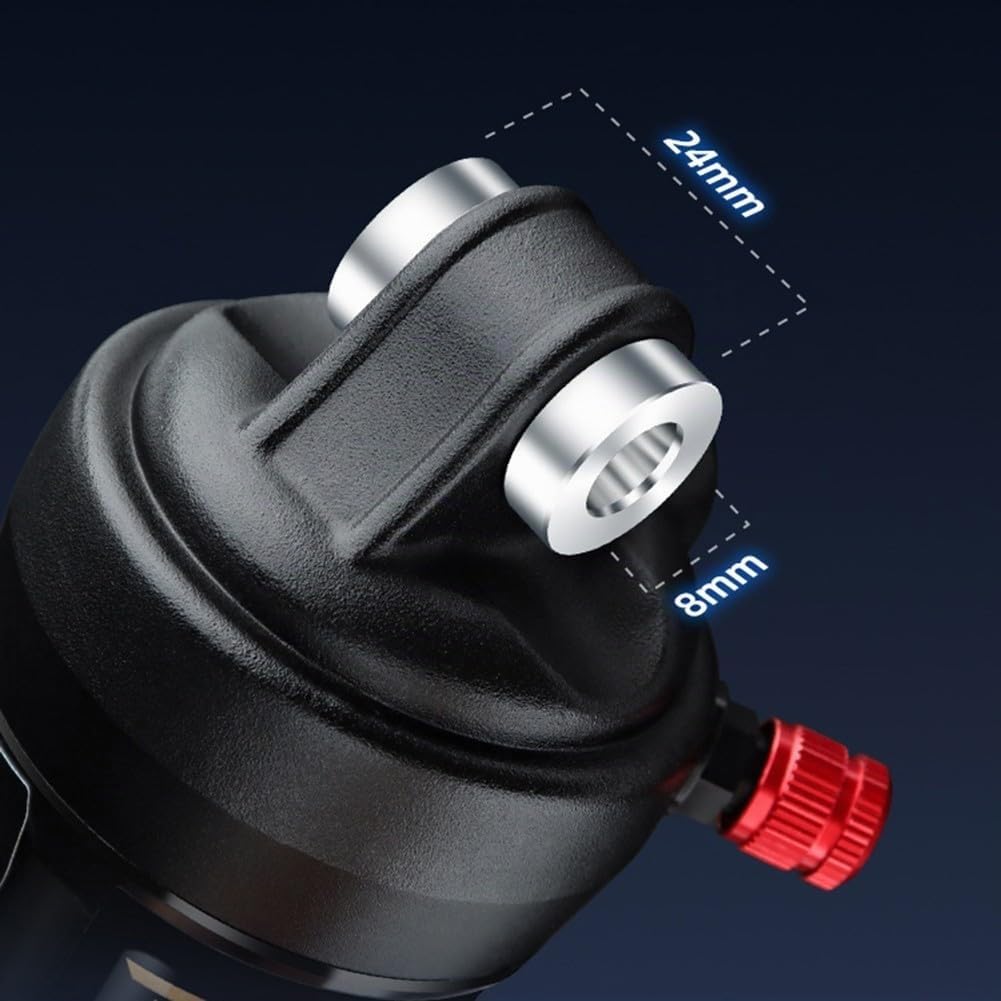 Amortisseur arrière pour VTT 165/190mm, amortisseur de vélo réglable à pression d'air, amortisseur arrière à pression d'air pour vélo électrique de descente à queue souple (style 190mm