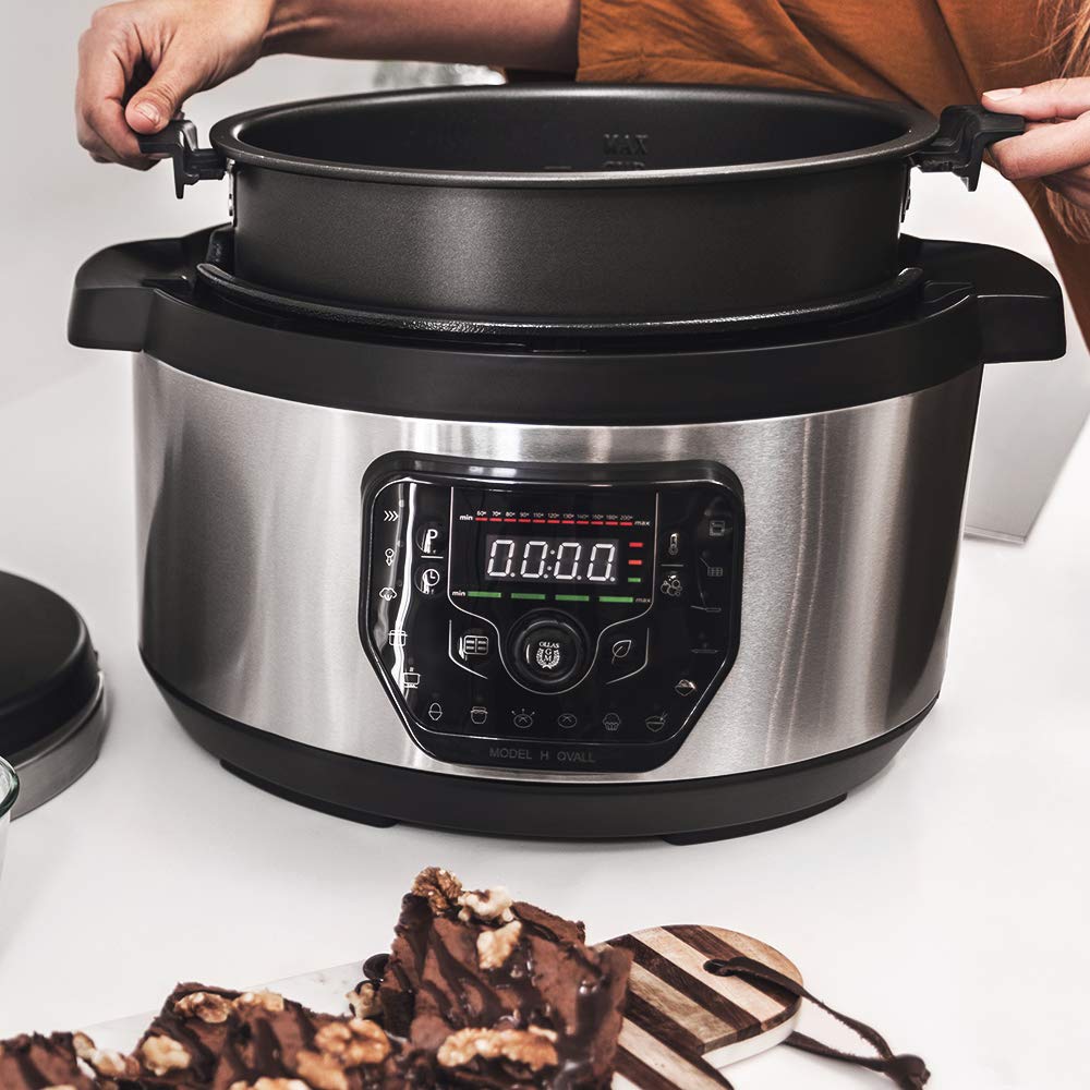 Cecotec Cuisinière programmable GM Modèle H Ovall. Capacité de 8 litres, 19 façons différentes de cuisiner, Couvercle avancé, extrêmement antiadhésif, Programmable sur 24 heures.