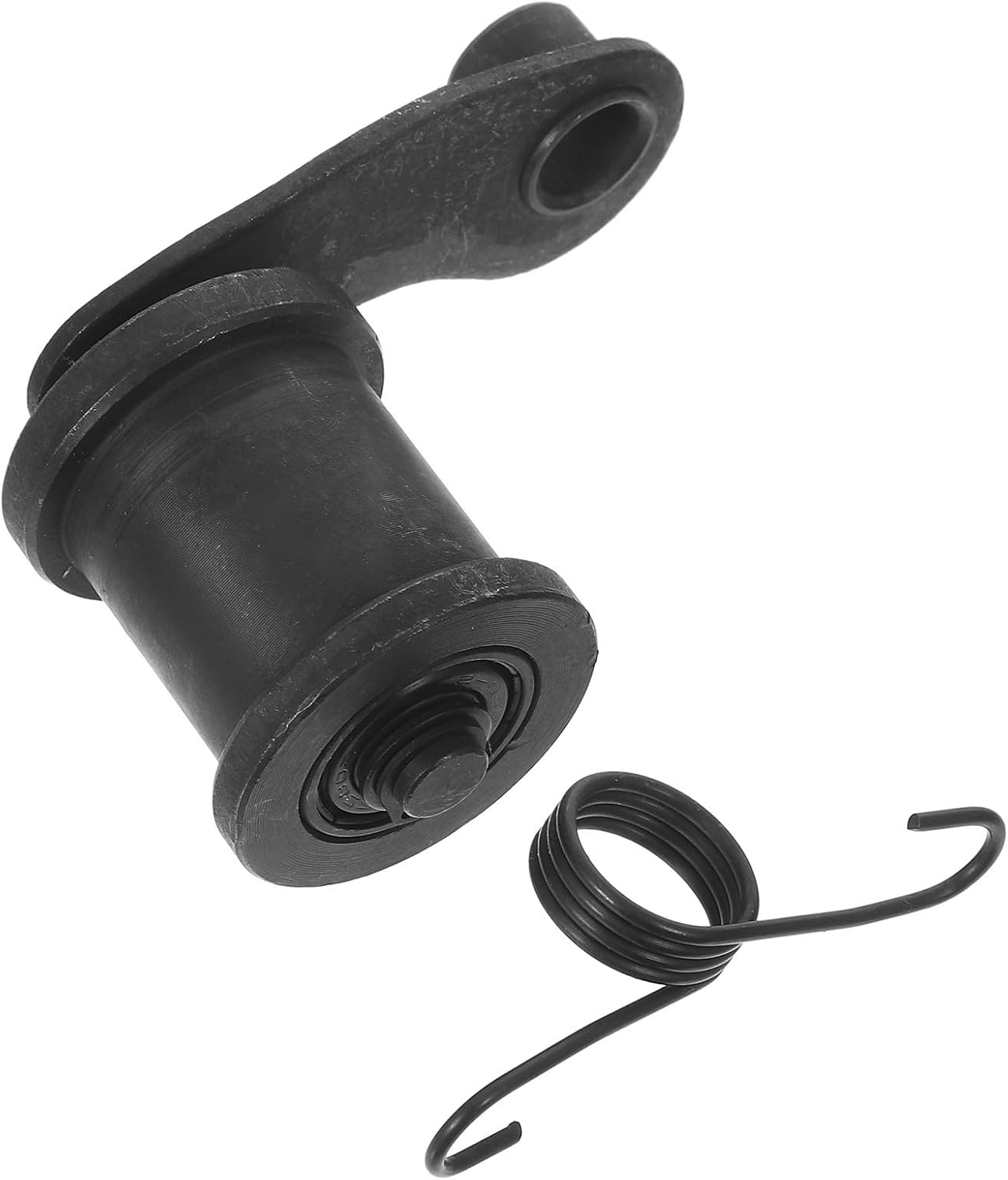 Zerodeko Motorcycle Chain Tensioner Wheel with Metal Construction and Noise Reduction Mechanism Black Chain Roller Guide for Prolonged Durability Random Color