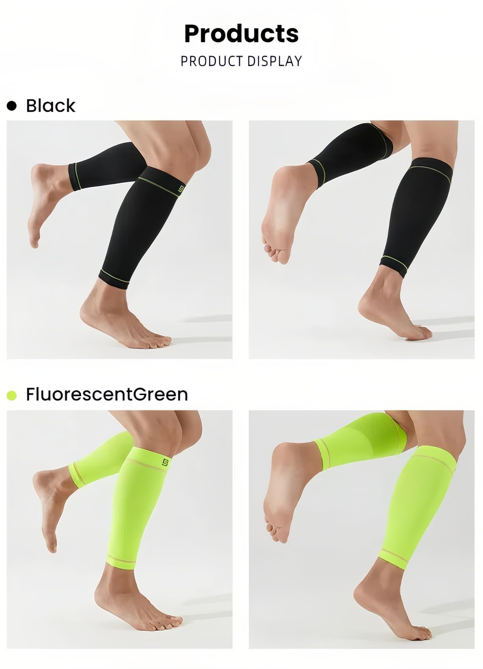 Men's Calf Compression Sleeve - Shin Splint Relief for Running, Basketball, Cycling - Leg Support Included