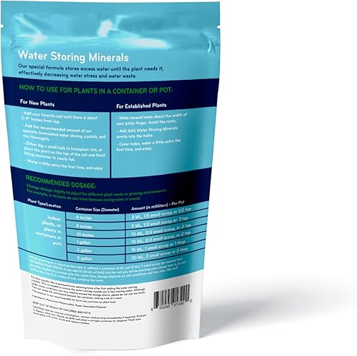 Miniatura 2 de Arizona Agriculture Supply - Cristales de almacenamiento de agua de 12 onzas, corrige tanto el exceso como el riego insuficiente para plantas de