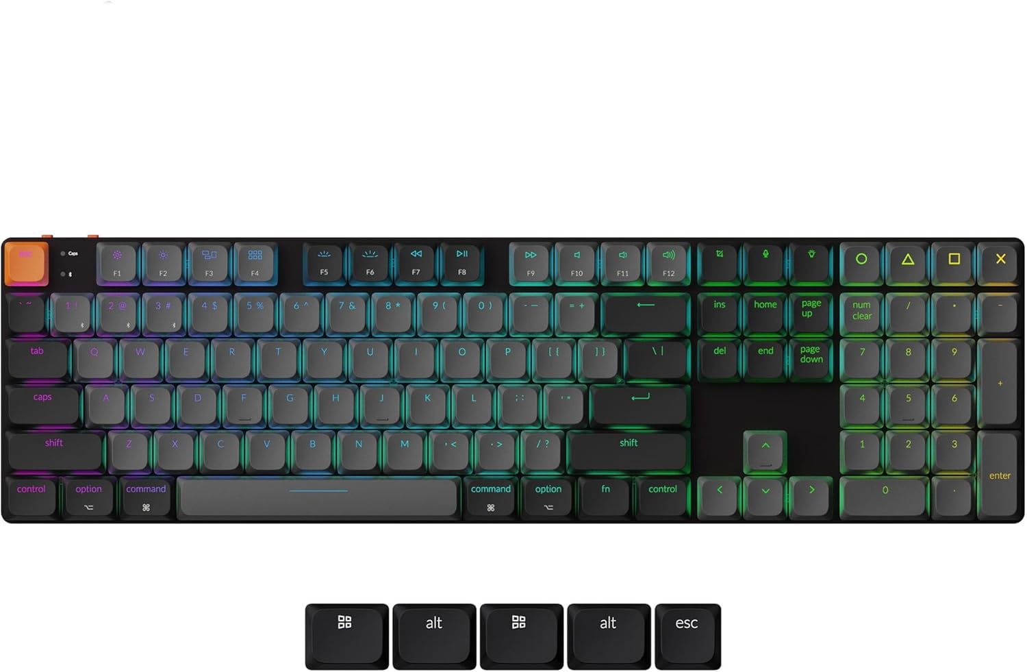 Amazon.com: Keychron K5 Version 2, QMK Ultra-Slim 100% Full Size