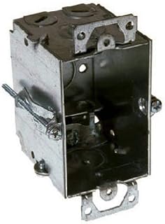 RACO 523 Old Work Griptite 2-1/2-Inch Deep Switch Electrical Box, Gangable with Plaster Ears, (4) MC/BX/Flex Cable Clamps, 3-Inch x 2-Inch