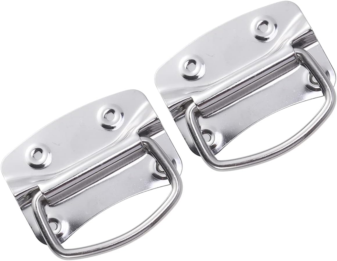 VILLCASE 2pcs Boat Lid Latches Marine Hatch Drawer Handle Chest Handles