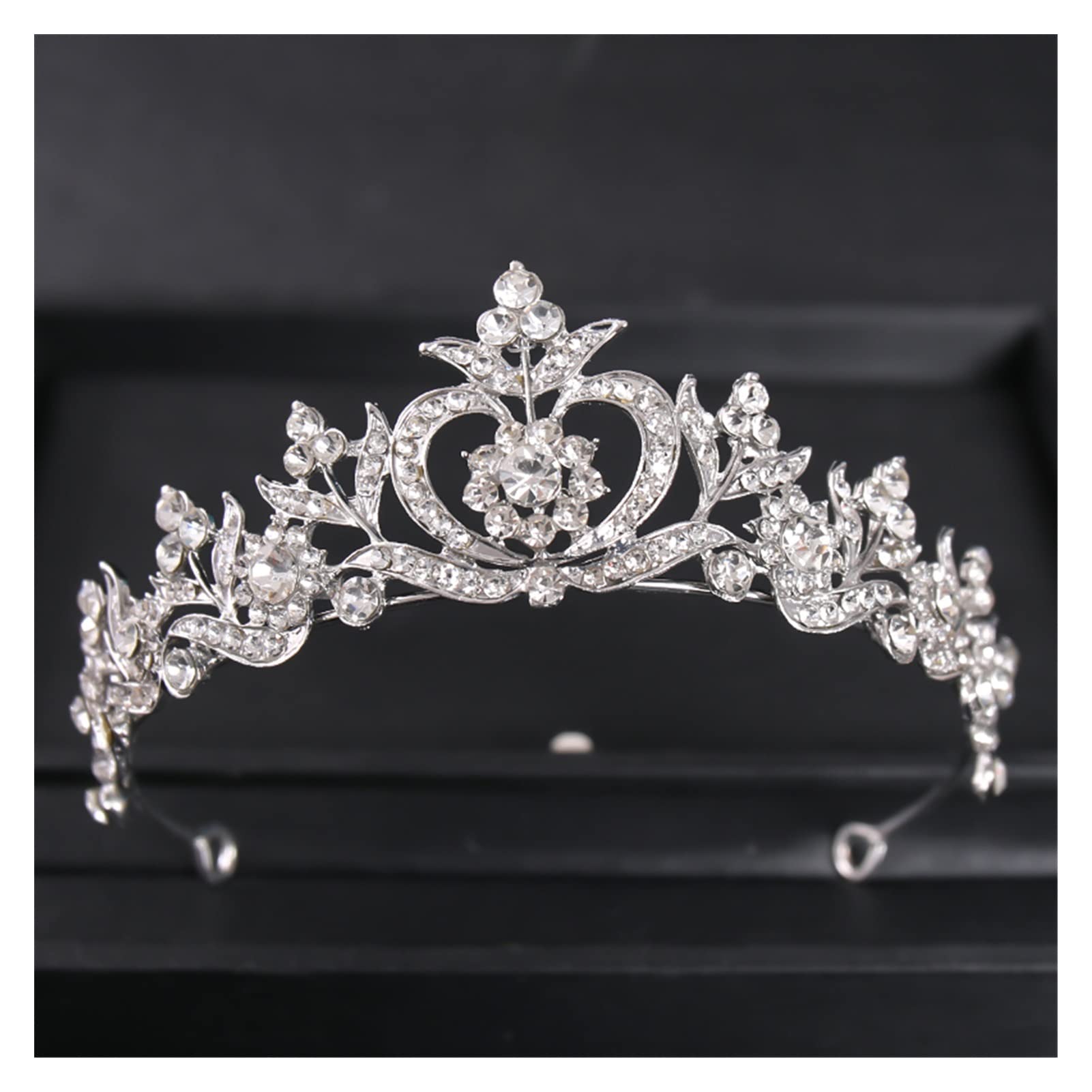 Barokowy Vintage kryształowe korony i tiary księżniczka bal diadem korona kobiety ślubne akcesoria do włosów ozdoby biżuteria Tiara (kolor metalu: złoty)