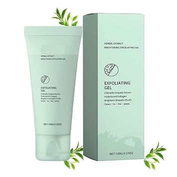 Gentle Herbal Exfoliating Gel, Hydrating Formula for Smoother Skin, Deep Cleansing Face And Body Exfoliating Scrub Gel For All Skin Types,3.53 oz 1