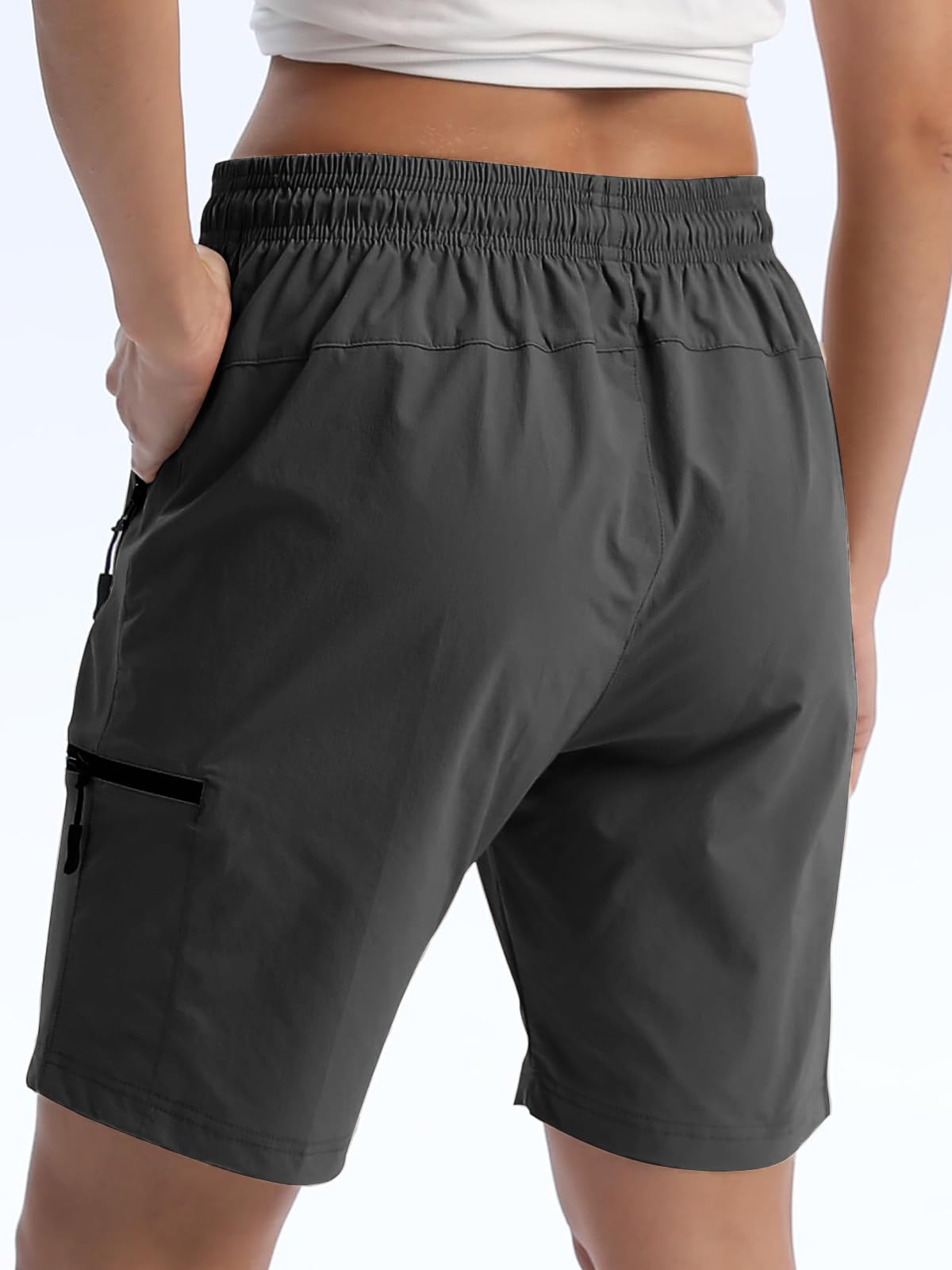 EBANKU Short cargo de randonnée pour femme