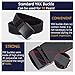LionVII Men's Nylon Work Belts - Breathable Webbing Canvas Belt with Plastic Buckle, Easy Trim to Fit 28-49