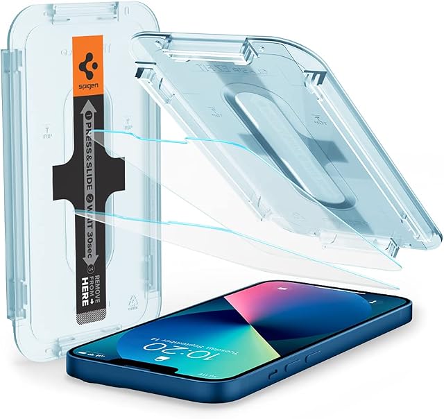 Spigen EZ Fit Tempered Glass Screen Protector for iPhone 13 Mini - 2 Pack