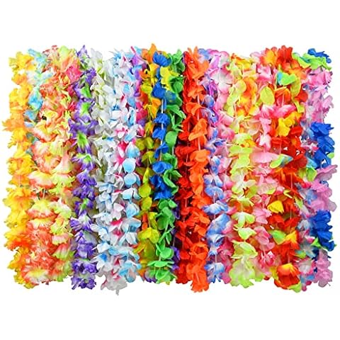 KEYIDO 36 Pack Hawaiian Leis for Parties Cover