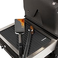 Vista 6 de Broil King 60007 - Alfombrilla de silicona para estante lateral, diseño magnético, color negro