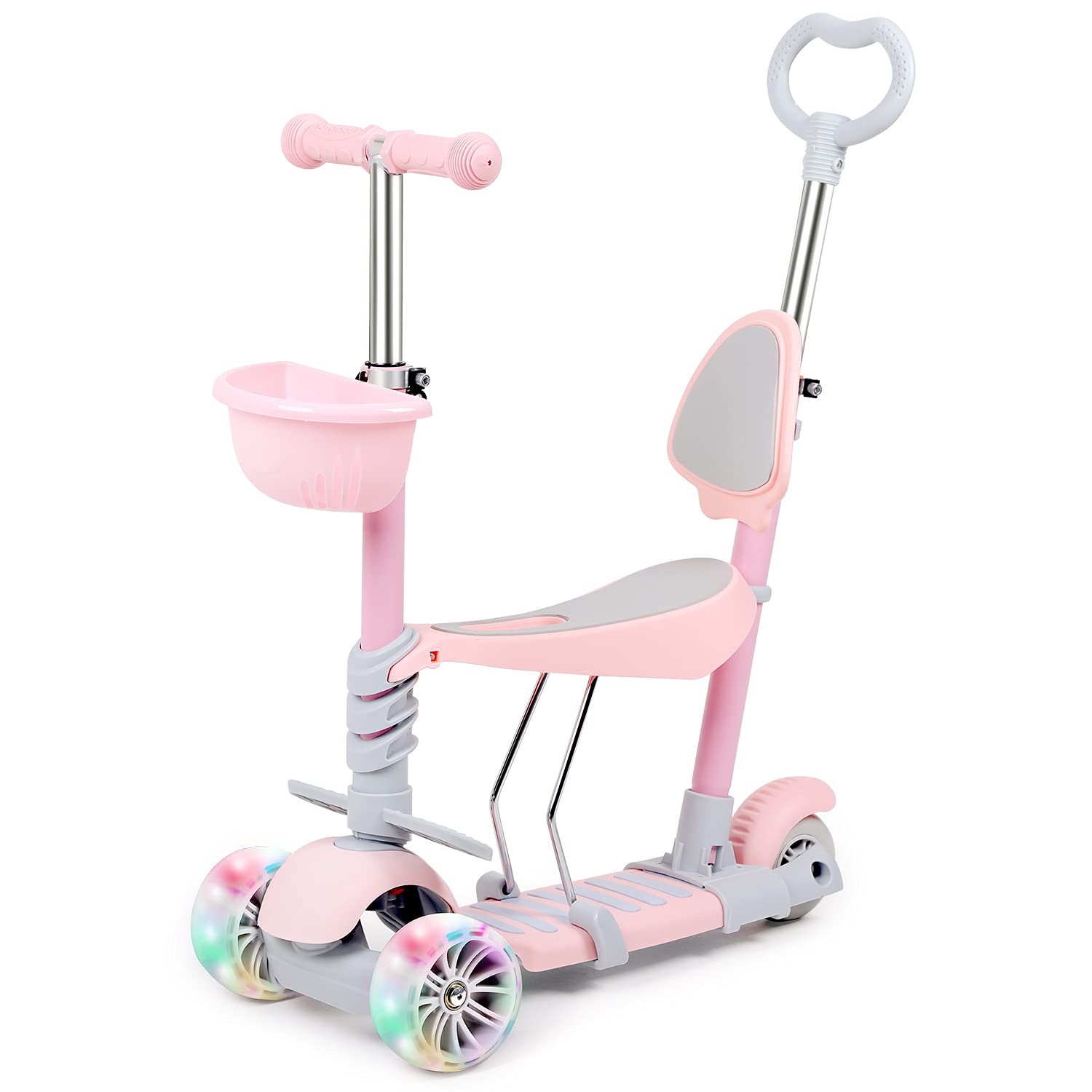 Buy BirtechKids Kick Scooter 3 Wheels Scooter Toddler 5 in 1 Scooter