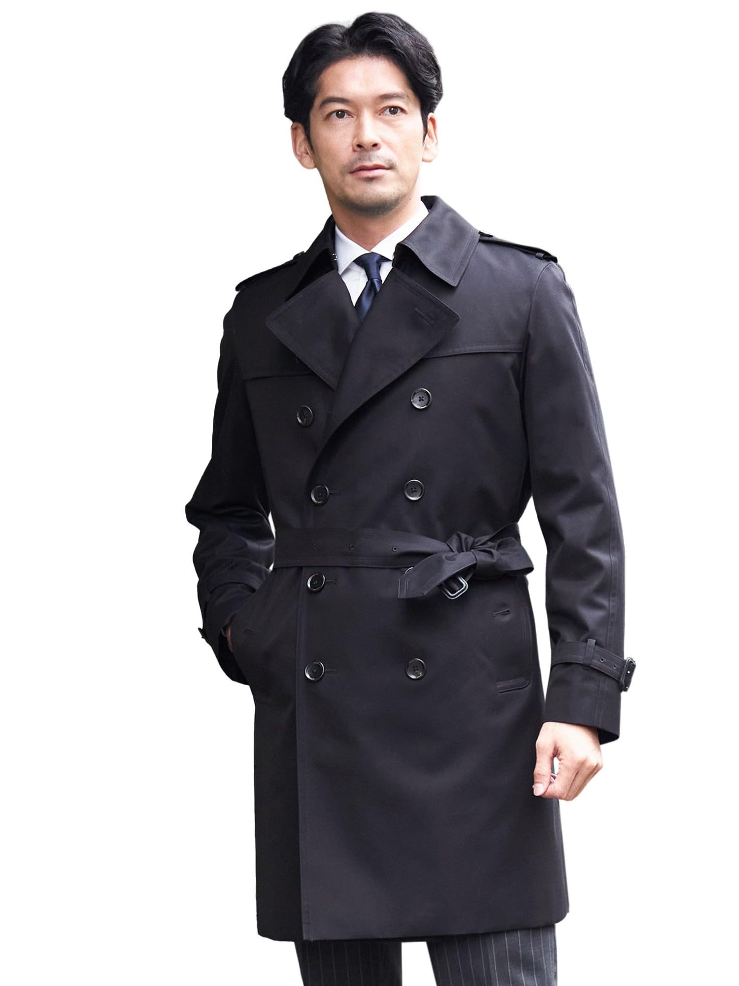 Amazon.co.jp: Sanyo P1A48015__ Standard Model Double Trench Coat