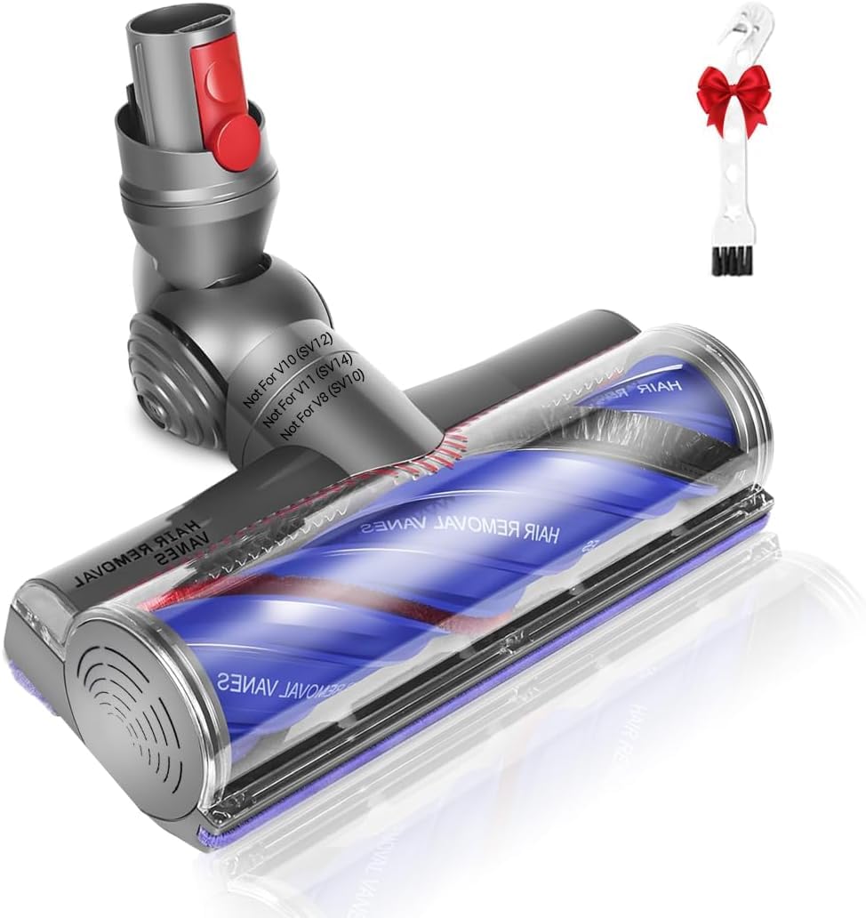 HiNADA Anti-Tangle Vacuum Cleaner Floor Brush Accessory – Compatible with Dyson V12 Detect Slim, Replacement Brush for Versatile Cleaning, Suitable for Hardwood Floors and Carpets (not for SV12)