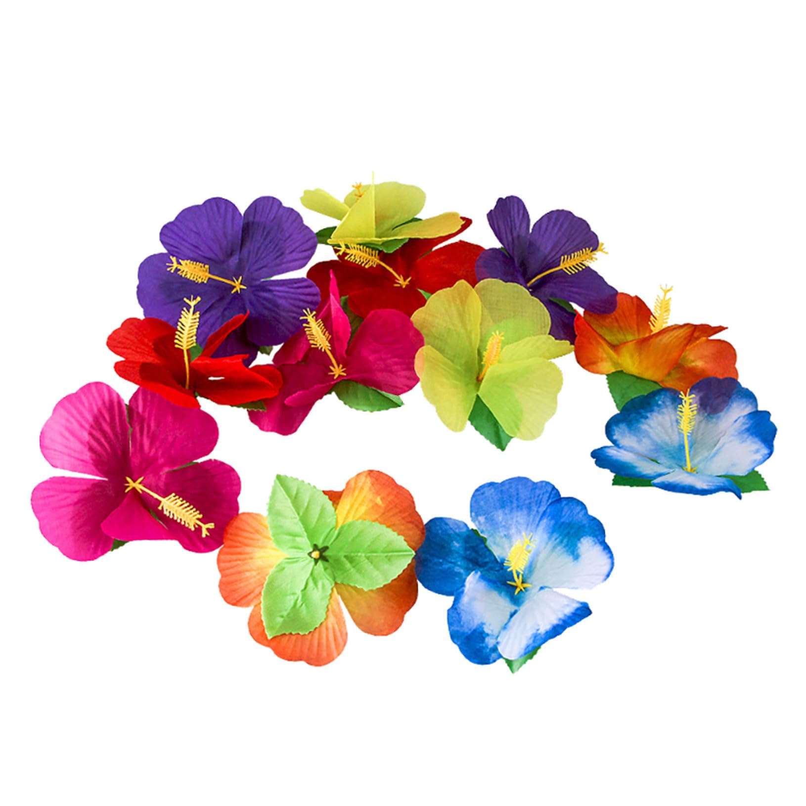 Fleurs tropicales artificielles en tissu pour photobooth et fêtes