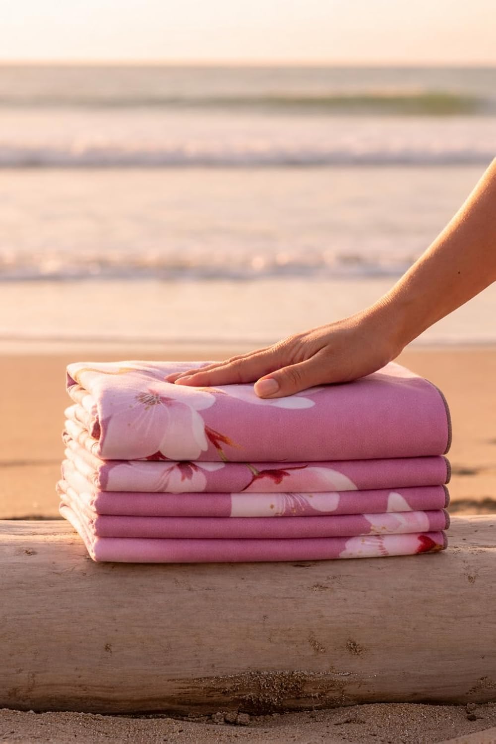COREMOTION Hot Yoga Mat Towel (72'' x 26.5'’) – Lightweight Multipurpose Yoga Towel with Non-Slip Silicone Grip, Quick-Dry & Sweat Absorbent for Women - Pilates, Gym, Indoor & Outdoor Workouts