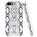 Lartin Soft Flexible Jellybean Gel TPU Case for iPhone 7 / iPhone 8 (Cool Snake Skin)