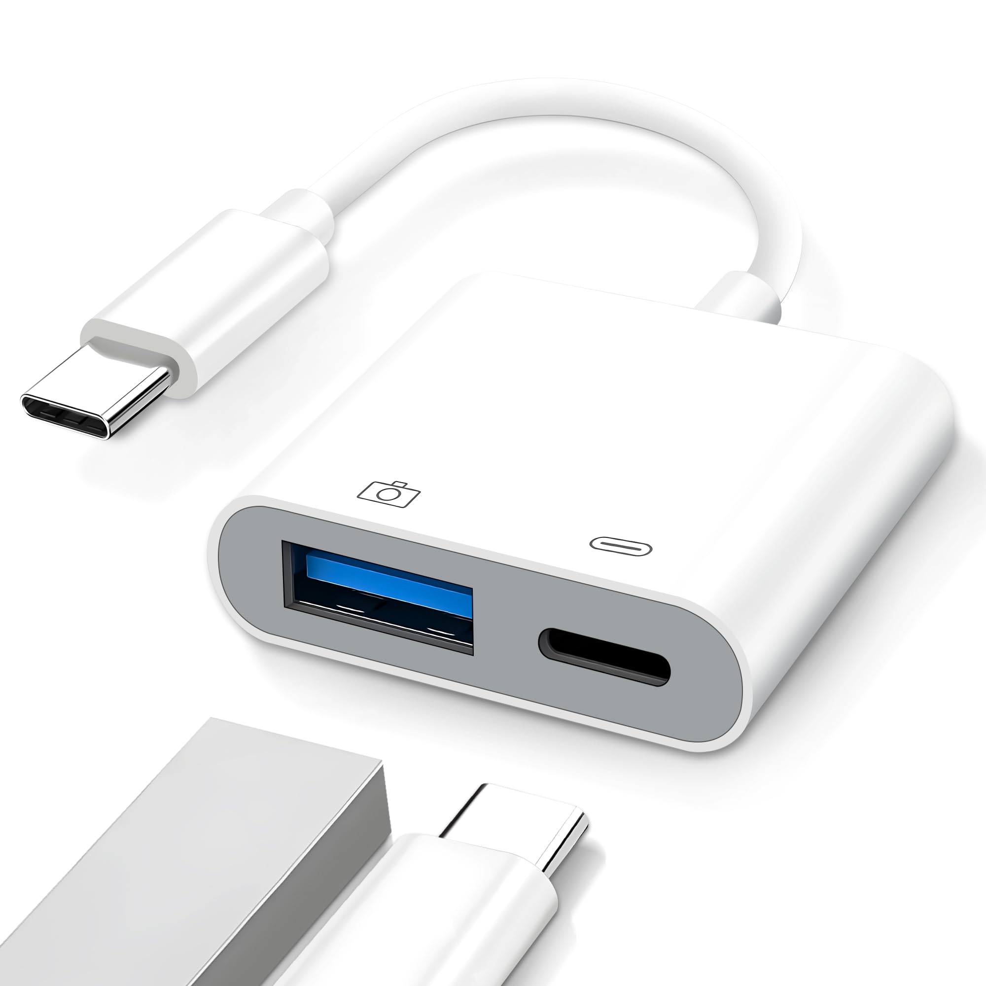 TierIV C1カメラ　2個セット　USB変換アダプタ一個付き Amazon.co.jp: 2-in-1 USB Type-C OTG カメラ変換アダプター ケーブル