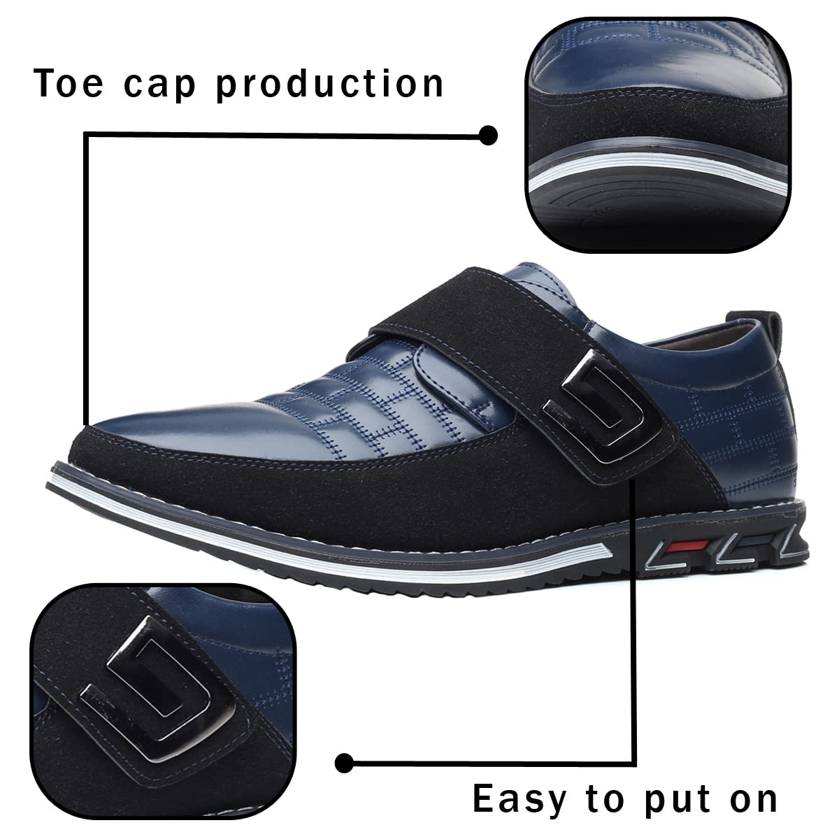 Uomo Loafers Premium Leather Comfort Business Casual Oxford Shoes Dress Shoes Fashion Dress Sneakers Office Working Driving Walking Shoe