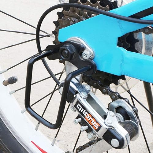 Miniatura 5 de TAODAN Protector de desviador trasero de bicicleta de montaña negro de gran tamaño ordinario bicicleta desviador protector desviador protector de
