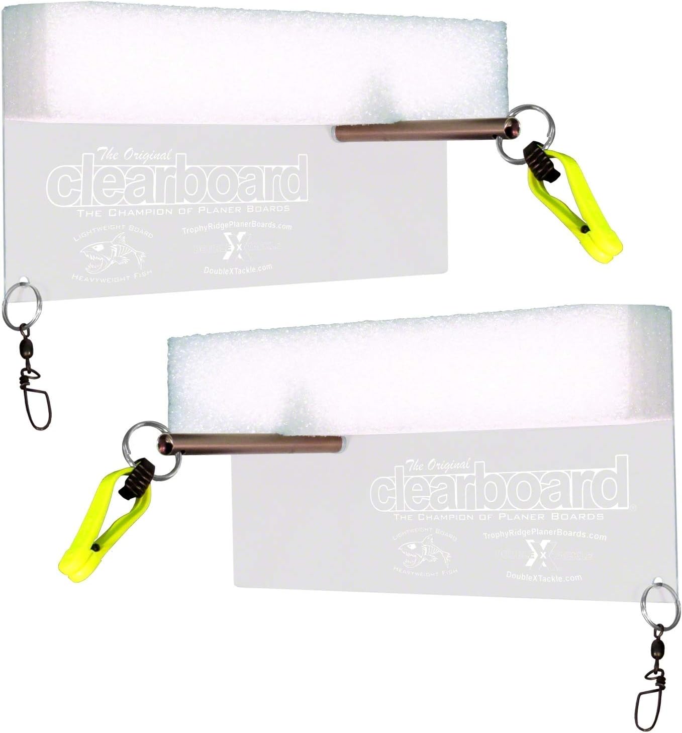 Double X Tackle OCB-9 Planer Board 4.5"X9" 2pk Box Clear