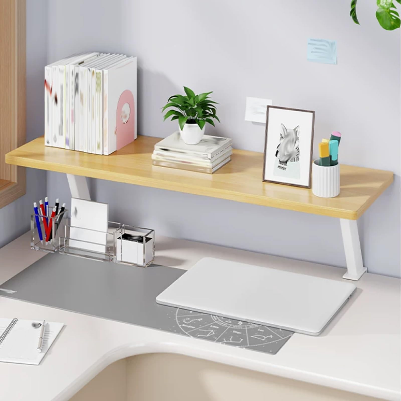 Generico Scaffale For Organizer Da Scrivania Con Morsetto, Espositore Da Tavolo Con Morsetto For Libri, Piante, Articoli Di Cancelleria
