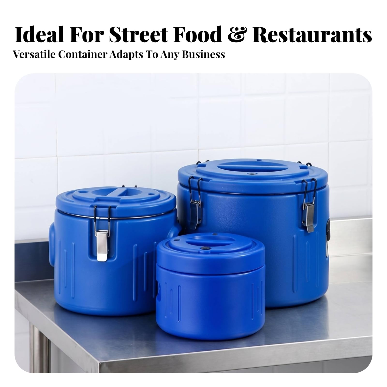 predolo 3 Pieces Contenitore con Coperchio a Chiusura Riutilizzabile Portatile Porta Vivande Portapranzo Termico Rotondo, Array, Verde