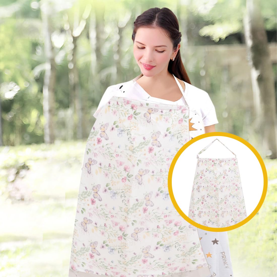 GXGM Couverture Allaitement Bebe Couverture d'Allaitement Bébé Couverture Bebe Douce et Respirante Cache Allaitement Écharpe Allaitement Bébé Ajustable pour Mamans