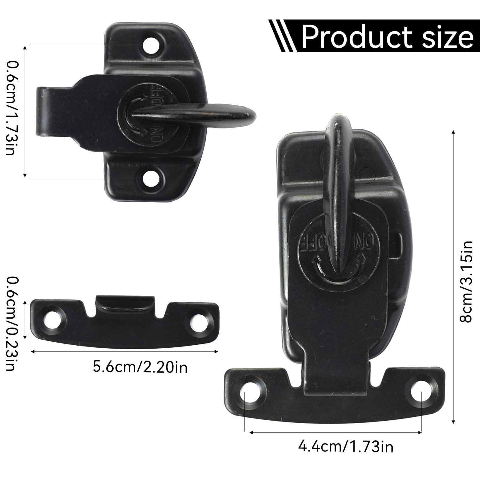 Heavy Duty Table Buckle Connectors (4 Pack) - Zinc Alloy Locks For Table Leaves & Workbench Extensions
