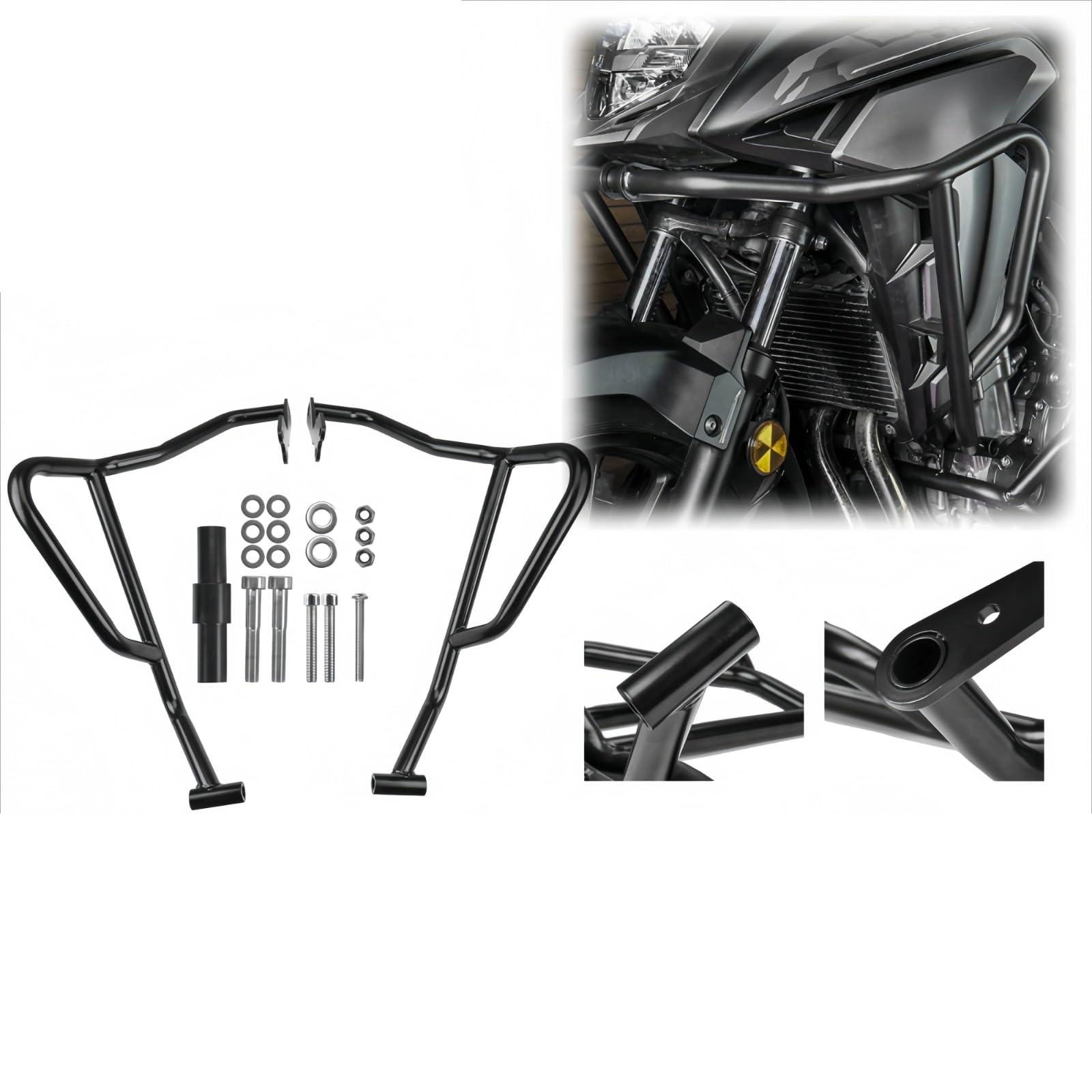 Paraurti Compatibile Con Cb500X 2019-2023 Moto Superiore Crash Bars Protezione Motore Telaio Paraurti Protezione Anticaduta Race Rail