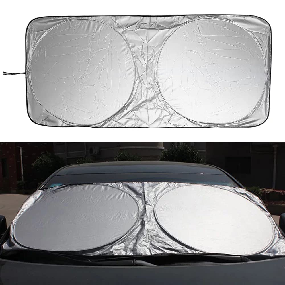 Car Windshield sunshade, Maximum UV protection, Standard sized,(150cm x 78cm) (59 inches x 31 inches)