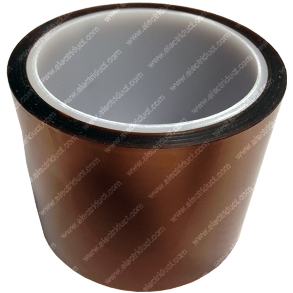 Electriduct 3" Heat Resistant Tape 1 Mil High Temperature Sublimation Transfer Polyimidie Film with Silicone Adhesive - 36 Yards (2 Rolls)