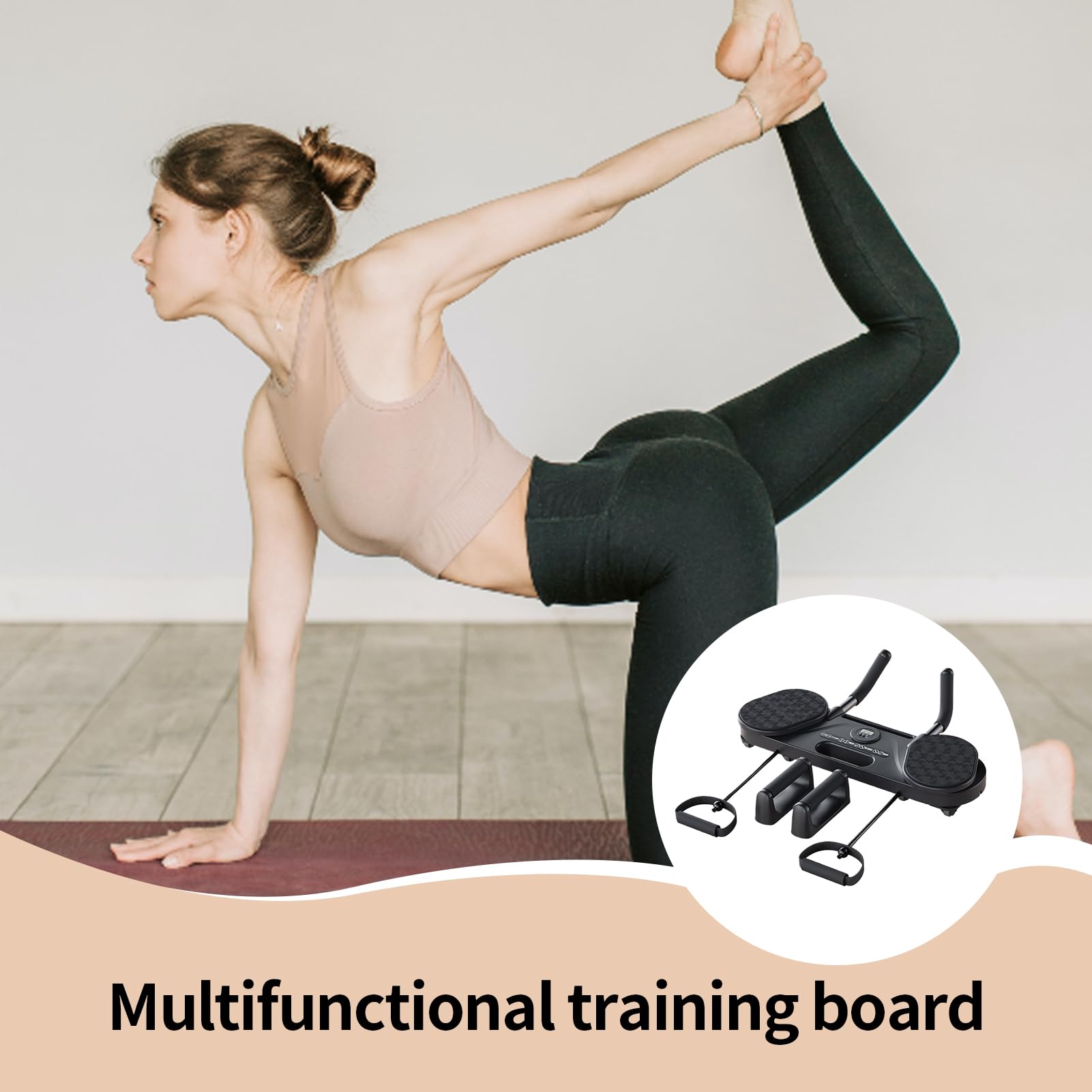 Pilates Reformer Macchina Fitness Allenamento Completo Corpo e Core | Tavola Addominale Multifunzionale Esercizi Core e Routine Giornaliera Fitness Uomo Donna Palestra Casa Interno Pilate