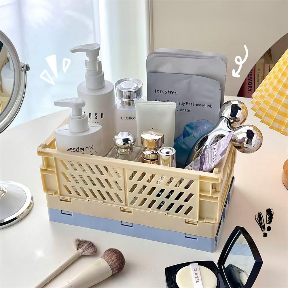 Caja Almacenaje Plastico EURXLQ 2Pcs Caja Plegable Plastico Cajas