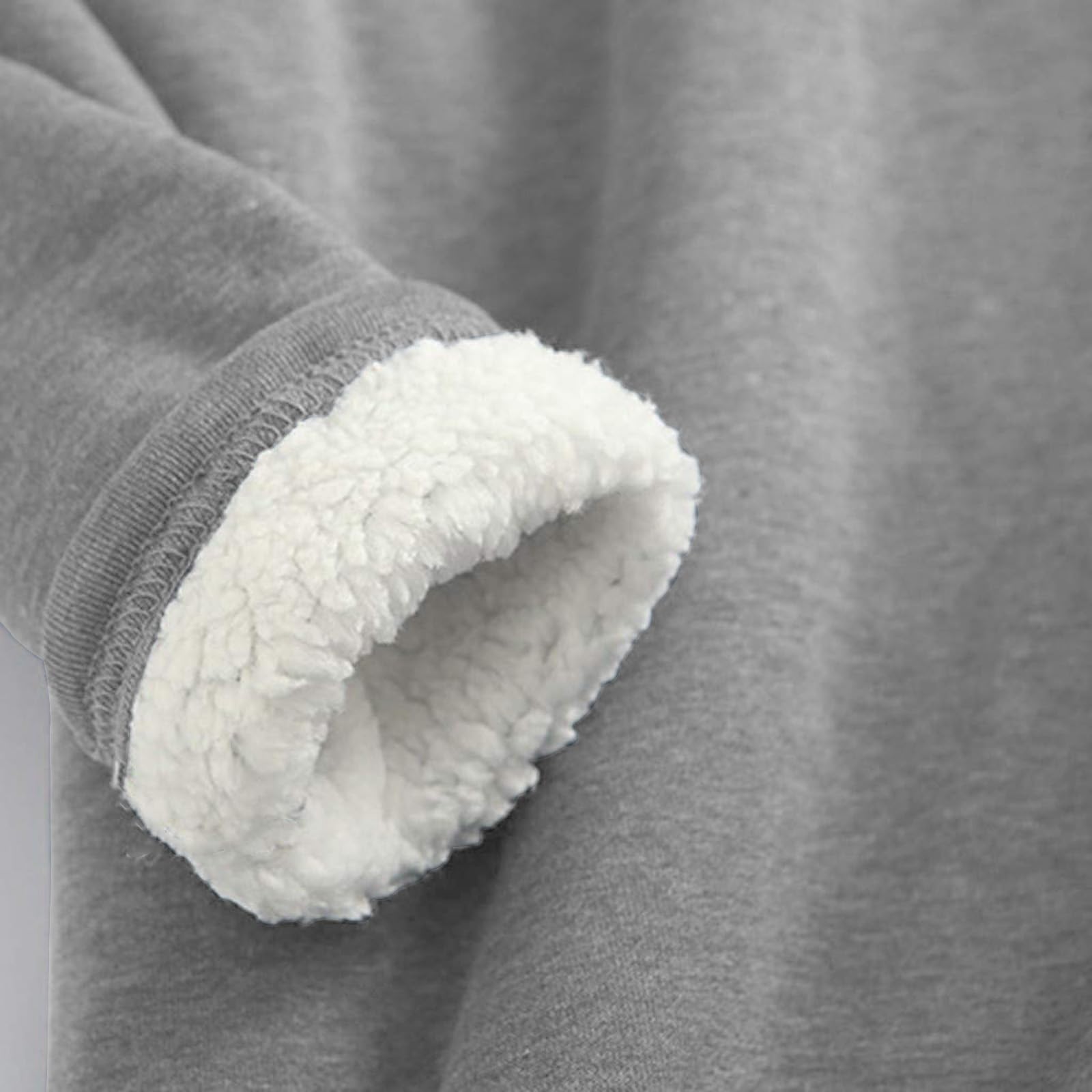Conjunto de Pijama de Sudadera y Pantalones con Forro para Mujer para Calidez Invernal con Traje de Felpa Tops cómodos y Holgados Ropa de Estar por casa cálida de Invierno para Mujer