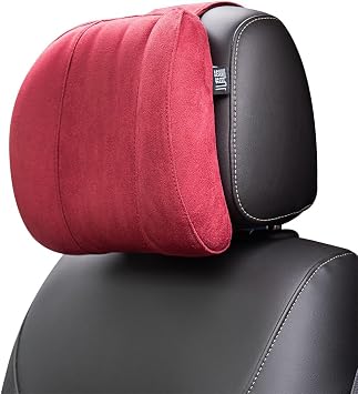 2 Pieces Car Seat Headrest for Mercedes-Benz W465 G-Class 2024 2025, Breathable Neck Pillow Comfortable Car Interior Accessories,Red