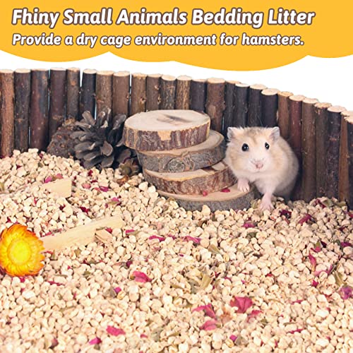 Fhiny Hamster Corn Cob Bedding, 5.5 Lb Natural Small Animal Bedding & Litter Keep Warm And Odor Control For Gerbils Syrian Dwarf Hamsters Mice Guinea Pigs Birds And Reptiles (Yellow) #TOP1