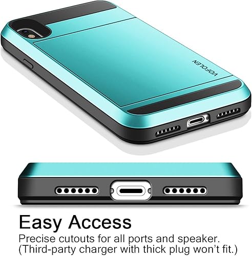 Miniatura 5 de Vofolen Funda para iPhone Xs Max - Tarjetero - Funda deslizante - Ranura para tarjeta de crédito - Bolsillo para identificación - Protección de