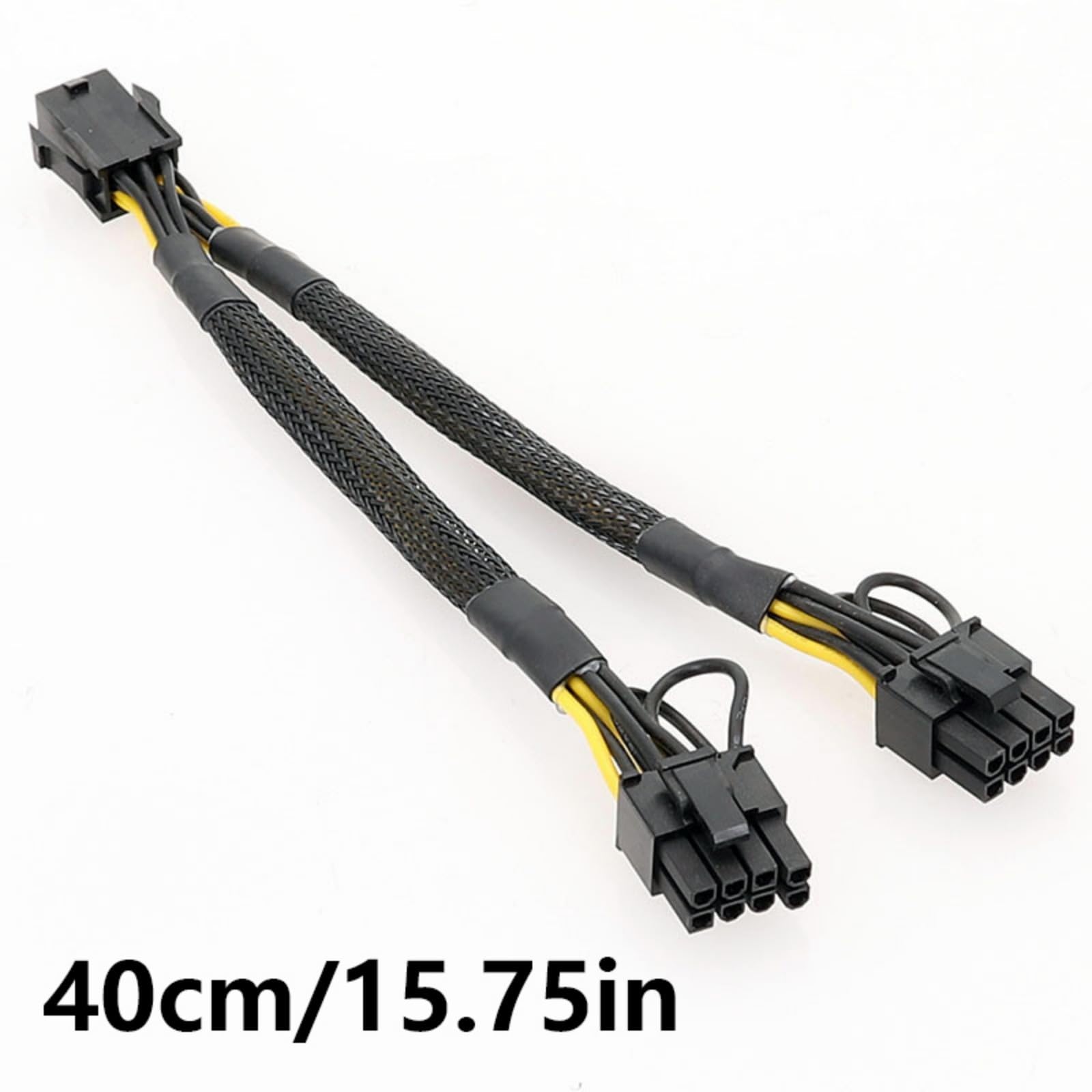 Cavi alimentazione adattatore da 8 pin a 8 pin da 40 cm a due schede grafiche PCIe (6 + 2) Adattatore alimentazione PCIExpress Cavo della scheda grafica GPU