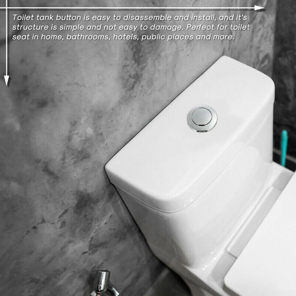 Pulsante per serbatoio WC, 38 mm pulsante per sciacquone singolo, pulsante per serbatoio dell'acqua della toilette, sostituzione del pulsante di scarico del WC