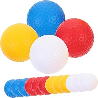 INOOMP Color Golf Balls 16pcs Hollow Golf Ball Exercise Supply Golf Hitting Ball Hollow Pp Plastic Child Toy Ball Colored Golf Balls Plastic Golf Balls Practice Golf Practice