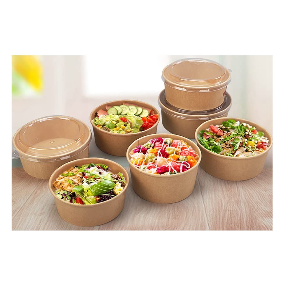 AGYH Contenitori Alimenti Contenitori di Preparazione da 300 Pacchi con Coperchi, Contenitori for Stoccaggio Alimentare Monouso A Microonde Congelatore, 37 Oz (Color : Soup Bowl)