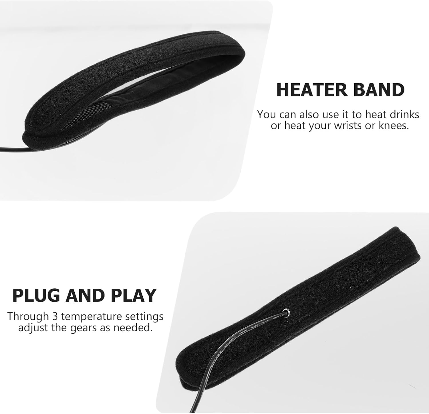 Gadpiparty Camera Lens Warmer Dew Heater for DSLR Telescope Milk Bottle Neoprene Material USB Settings