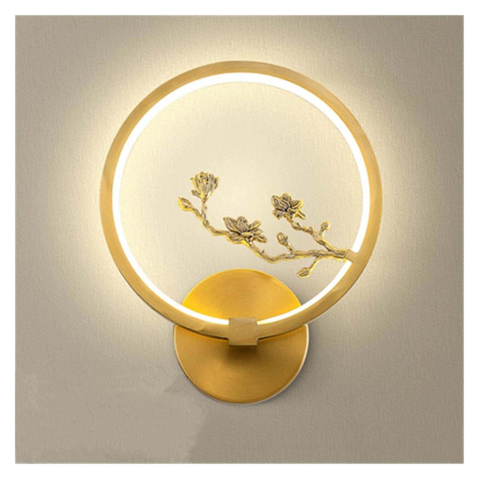 ZTCHSENZT Wall Sconces, Modern Wall Sconce, Modern LED Copper Wall Lamp - Living Room Background Wall Lamp Stair Corridor Bedroom Bedside Wall Lamp Indoor Lighting,F-Warm White (2700-3500K)