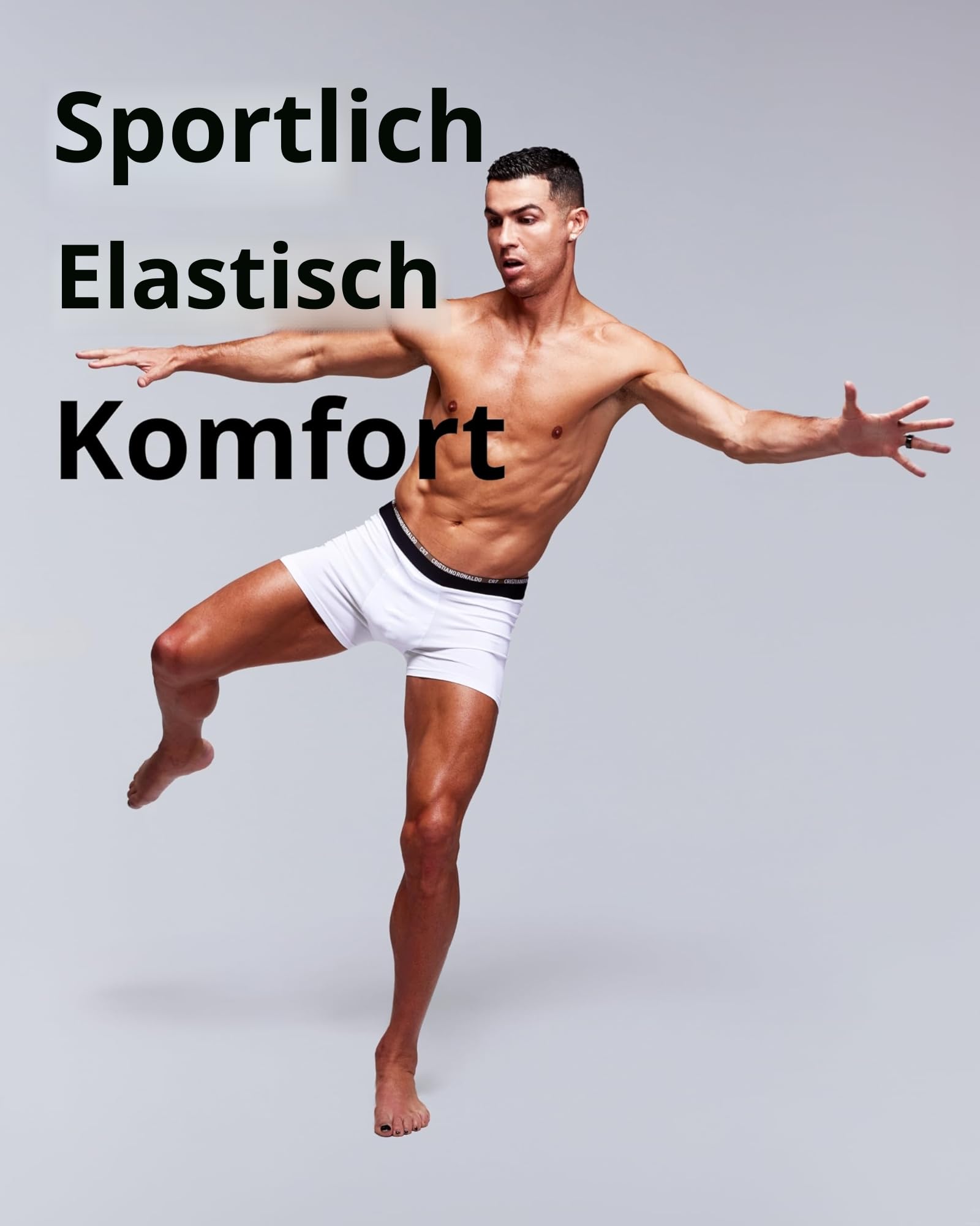 CR7 Boxershorts Herren Baumwolle (8er Pack) Unterhosen Herren von Cristiano Ronaldo