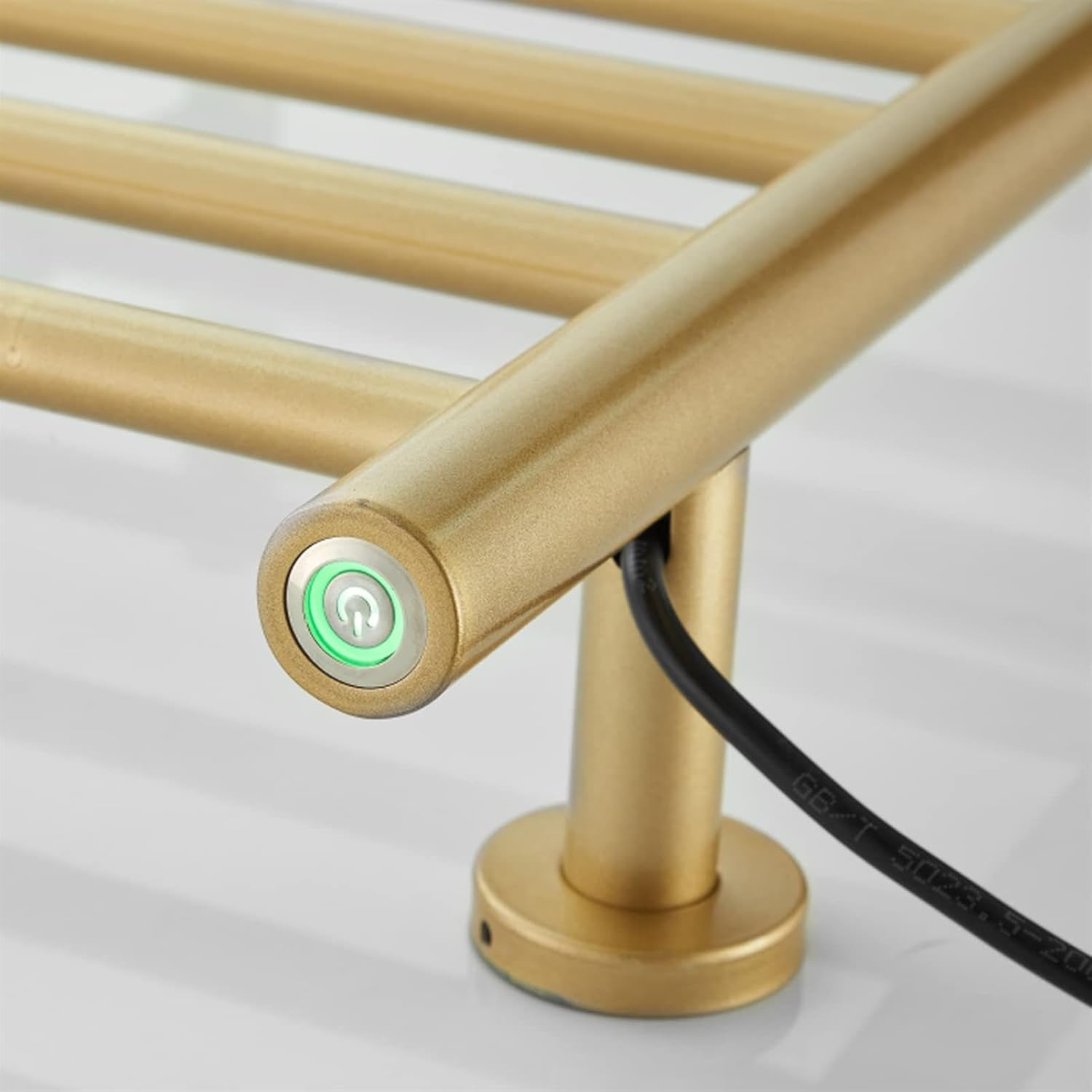 Wall Mounted Electric Towel Warmer with Timer - 7 Bar Stainless Steel Heated Towel Rail & Drying Rack 70W Radiator with Top Shelf for Bathroom Hardwired Design