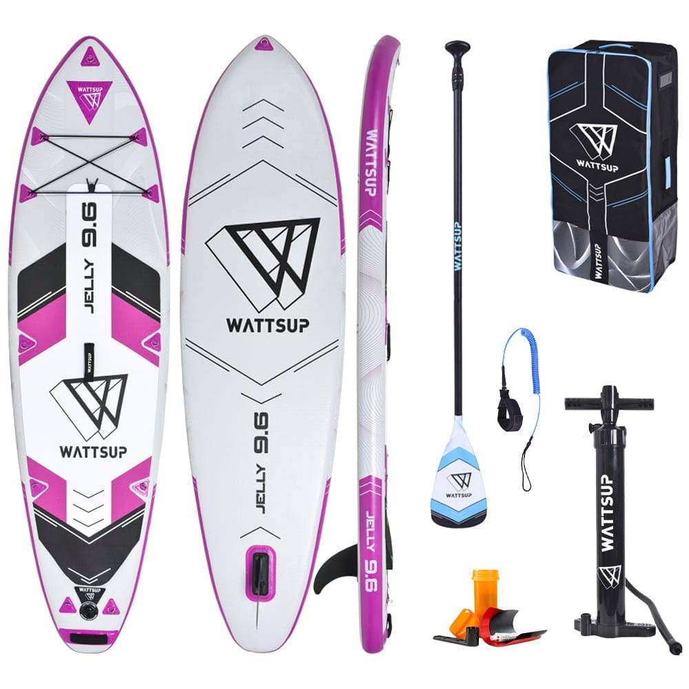 SUP WattSup Tavola gonfiabile Stand Up Paddle Board | Tavola da surf per principianti ed esperti con accessori