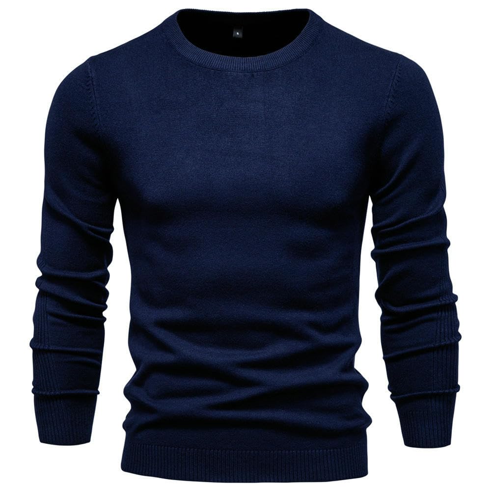 Jersey para hombre Otoño/Invierno Casual Color sólido Cuello Alto