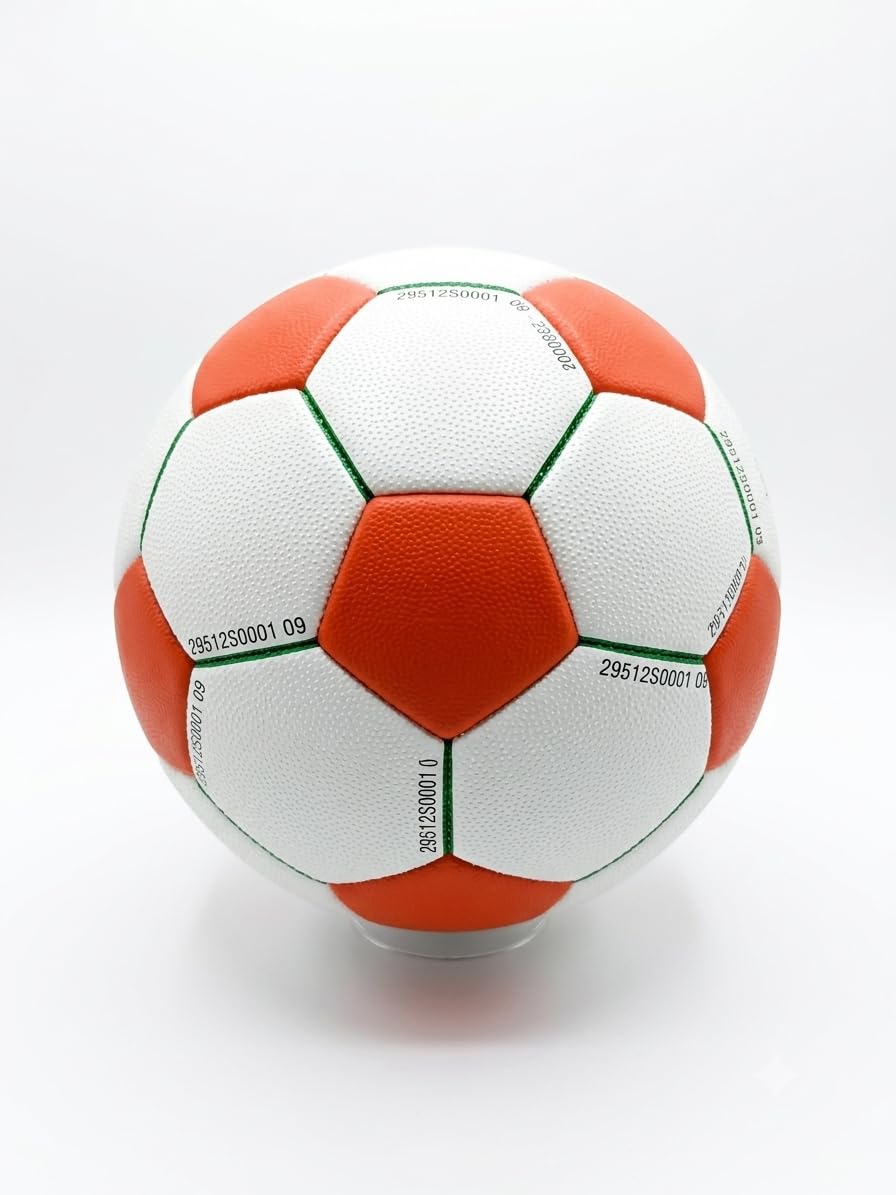Amezing Football, Orange and White, PU Leather | Textured Surface, Training & Match Play, Classic Panel Design, Durable PVC Cover, Indoor & Outdoor Use-image-26