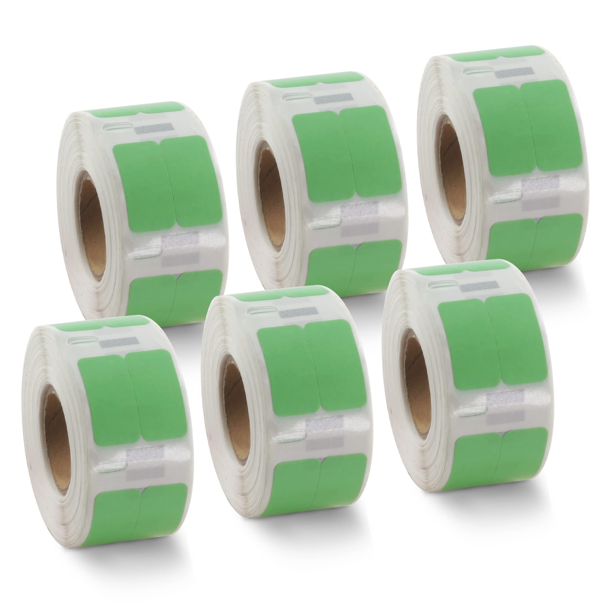 BETCKEY, 6 Rolls Green Small Multi-Purpose Labels Compatible with DYMO 11353(S0722530), 13mm x 25mm